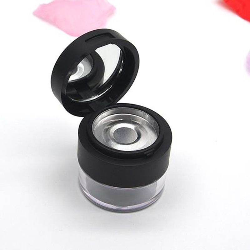 3g Empty Plastic Powder Jar With Sifter, Refillable Cosmetic Container