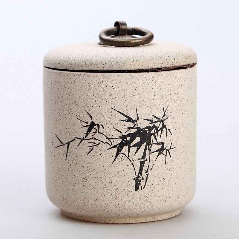 Download Kitchen Storage Organization Tea Storage Ceramic Jar Porcelain Candy Canister White Container Kitchen Bottle Home Garden