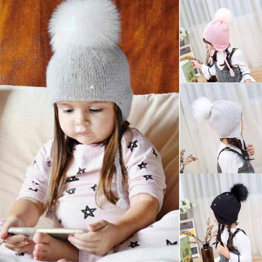2019 2020 Women Baby Warm Hat 3 Styles Boys Girls Autumn Winter