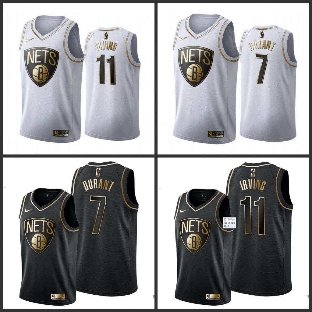 kyrie irving black and gold jersey