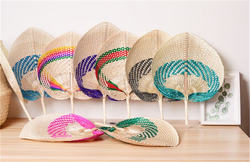 rattan hand fan