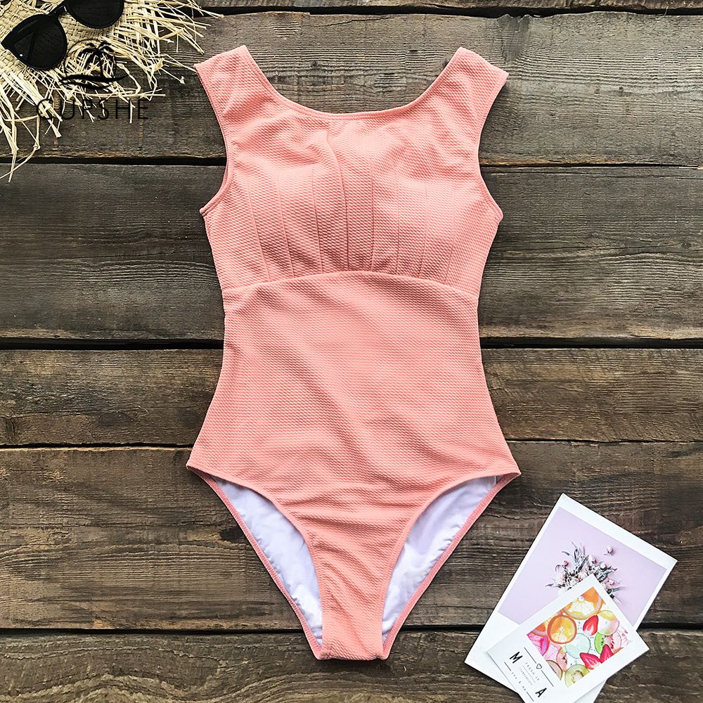 cupshe pink one piece