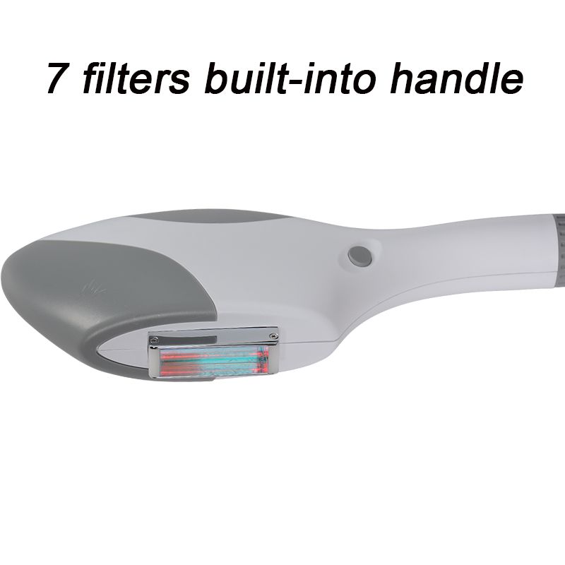 7 filters built-into handle