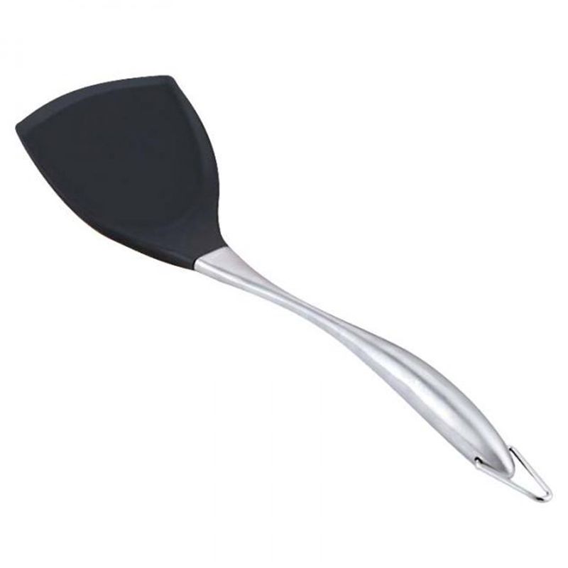 Non Stick Silicone Cooking Spatula Stainless Steel Handle Wok Shovel