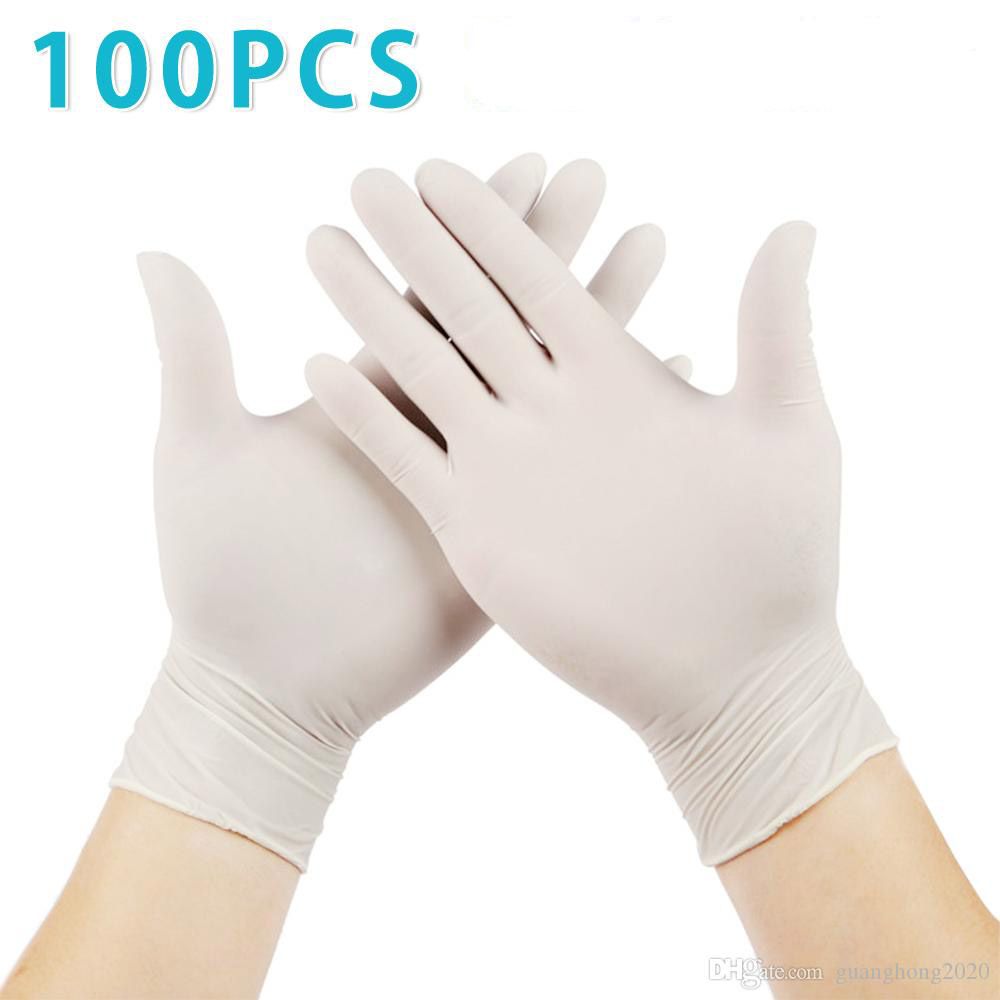 2020 Spot Disposable Nitrile Gloves Class A Food Grade Anti Skid Acid