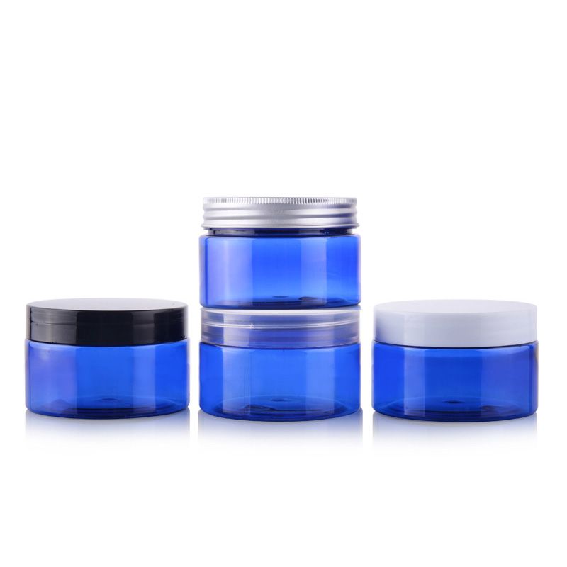 Empty Cosmetic Container With Aluminum Cap Skin Care Cream Jar With