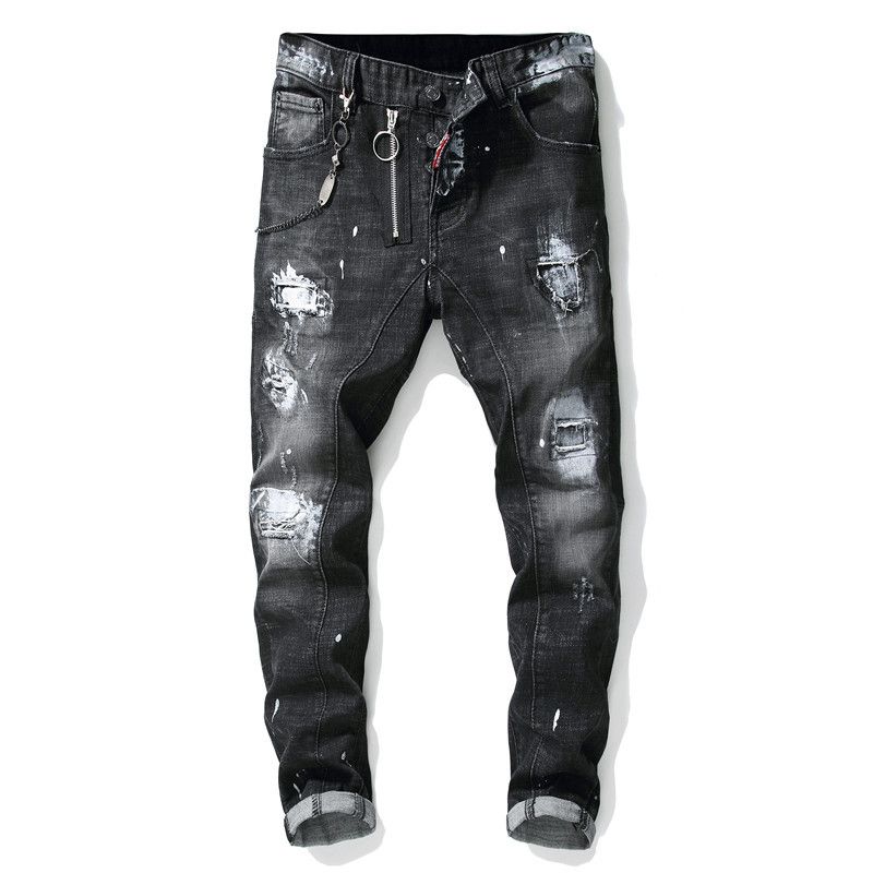 Compra Street Jeans Para Hombre Diseñador Jeans Marca De Moda Para Hombre  Pantalones Delgados Hole Man Jeans Luxury Mans Pantalones Imprimir Costura Para  Hombre Pantalones Tendencia Para Hombres Pantalones Barato | Entrega