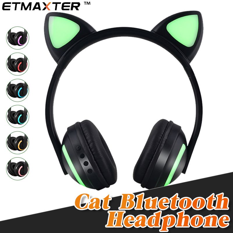 Fornitura Allingrosso ETMAXTER Cuffie Cat Ear Pieghevole Bluetooth  Lampeggiante Cuffie Luminose Con Luce A LED IPhone Xs X 8S Samsung Any  Phone Da Winda888, 13,44 € | It.Dhgate.Com