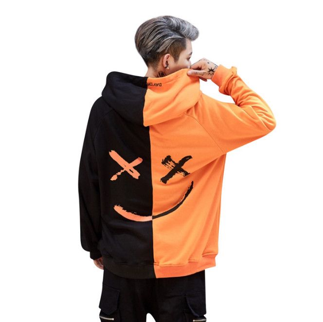 Acquistare Felpa Con Cappuccio Da Uomo Felpe Con Cappuccio Firmata 2019 Lalta Qualità Sorridere Faccia Graffiti In Bianco E Nero Unire Insieme Ballo Hip Hop Economico | Consegna Veloce E Qualità | It.Dhgate