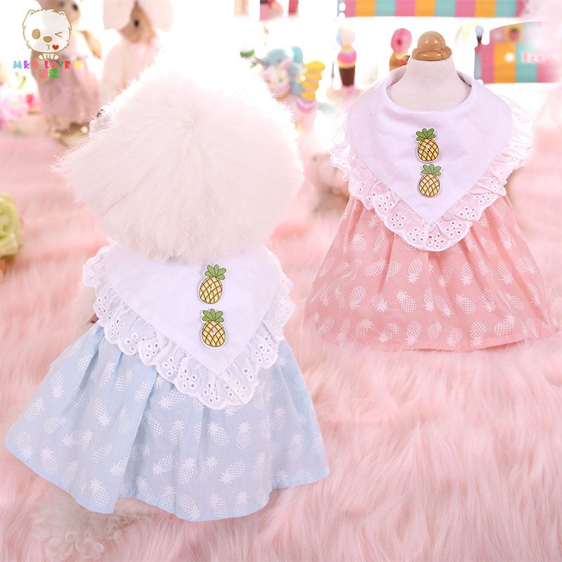 2020 Cute Pineapple Dog Wedding Party Dress Tutu Skirt Summer Dog Female Girl Puppy Hoodie Shirt Vest Clothes For Chihuahua Yorkie From Icelly 27 89 Dhgate Com