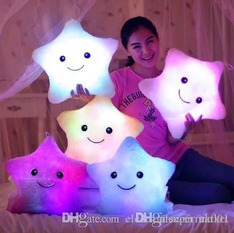 stars light colorful pillows
