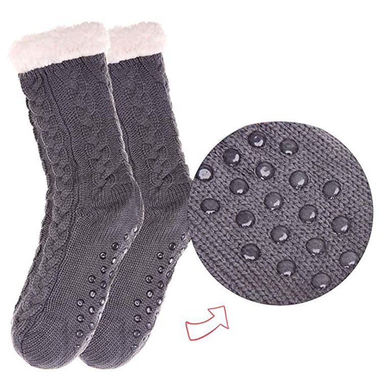 Slipper Thick Fluffy Sock Non Slip