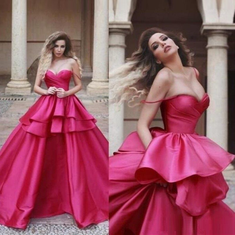 fuchsia prom dress 2019