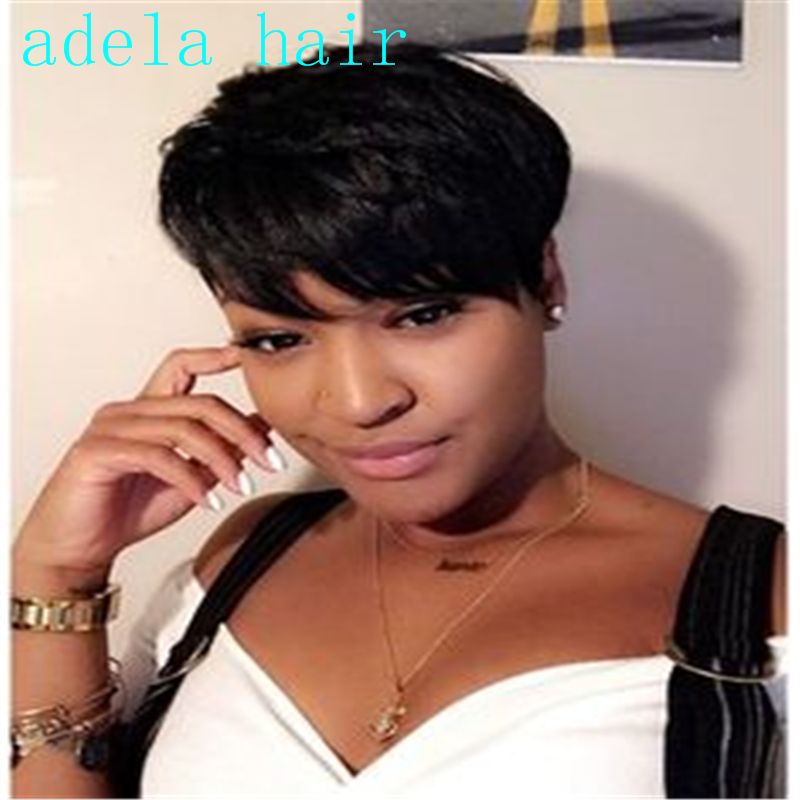 New Arrival Female Wig Short Straight Black Wigs Short Straight