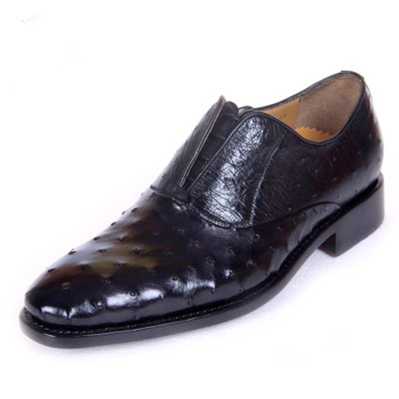Venda Por Atacado De Gênero Sapatos De Vestido HuBu Chegada Genuine Avestruz  Couro Masculino Manual Homens Solas Modernos E De Baixo Preço| DHgate.Com