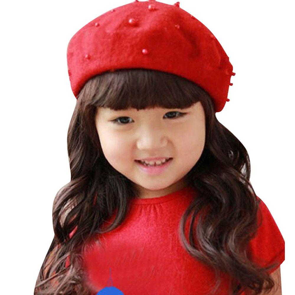 Acheter Bebe Fille Chapeau Printemps Automne Enfant En Bas Age Bebe Filles Nacrees Chapeaux Beret Chaud Enfants Chapeau Bonnet Expedition De Baisse De 5 97 Du Kareem11 Fr Dhgate Com
