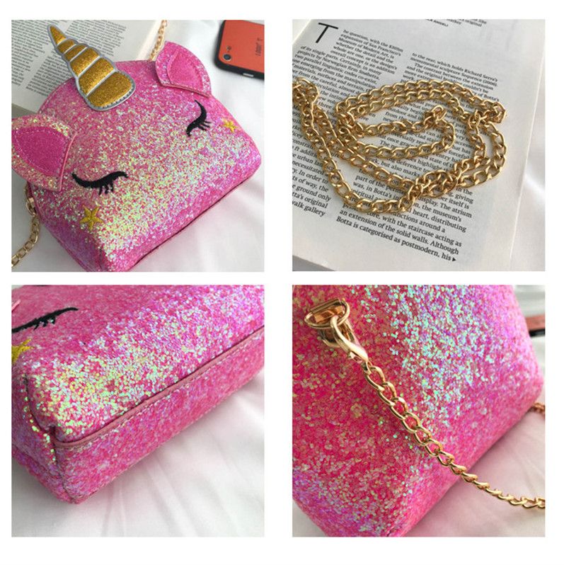 glitter unicorn bolsa