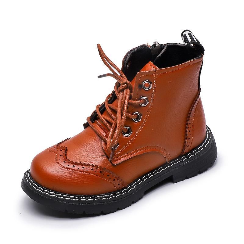 Ankle Boots Brogue Shoes For Boys Girls 