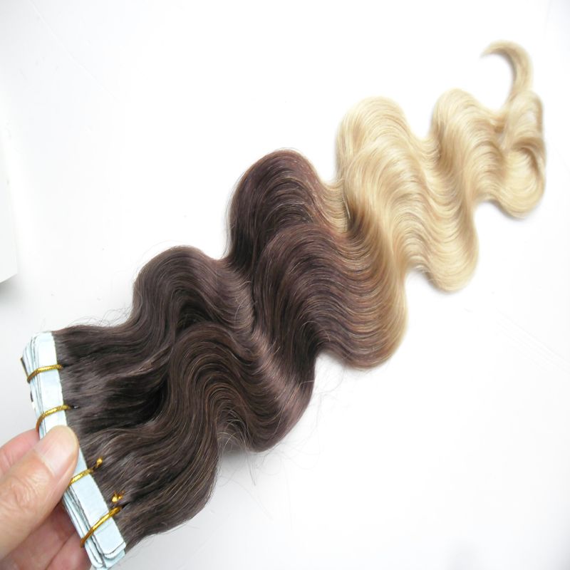 Virgin Peruvian Body Wave Black And Blonde Ombre Hair Extensions