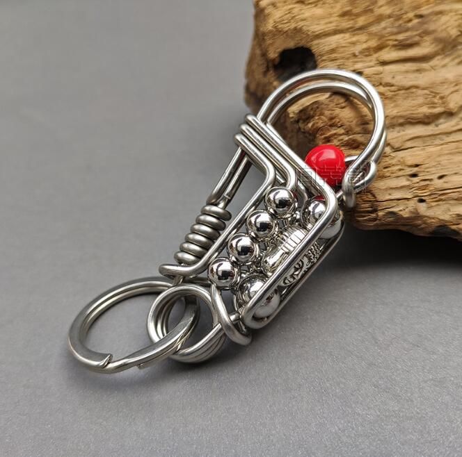 2020 Purely Handmade Copper Wire & Stainless Steel Wire Key Chain Multi