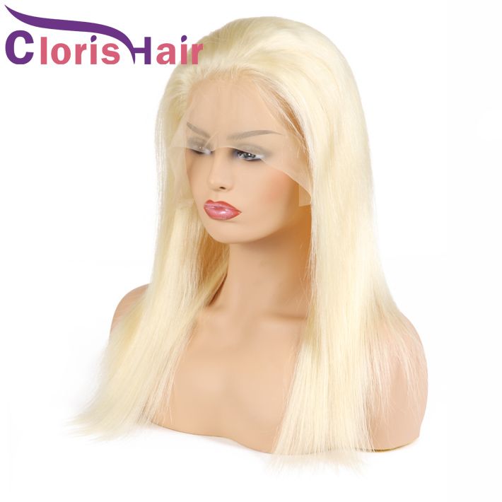 Color 613 Human Blonde Hair Lace Front Wigs For Black Women Pre