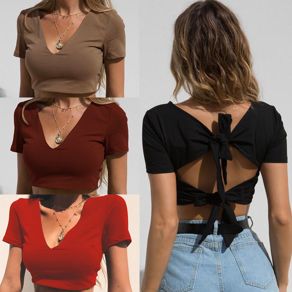 camisas crop top