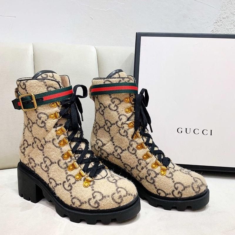 Fashion Wool Ankle Boots Luxury Women 
