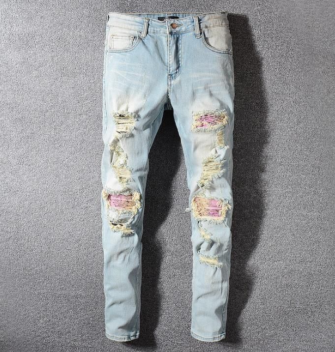 Compra Amiri Jeans Para Hombre Diseñador Wild High Street Motocicleta Amiri  Pantalones Agujero Tendencia Marca Exterior Miri Jeans 29 40 Cintura  Hombres Pantalones Barato | Entrega Rápida Y Calidad | Es.Dhgate