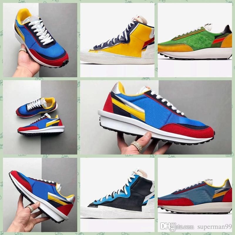 sacai white black legend blue