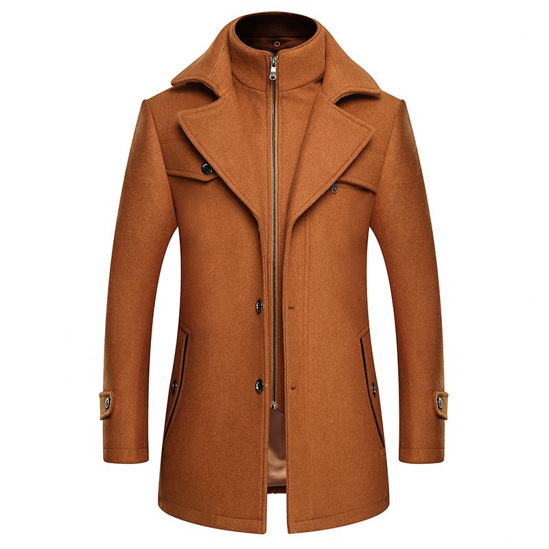 Coat Jacket Autumn Windbreaker Outerwear Overcoat Long sleeve Plus size