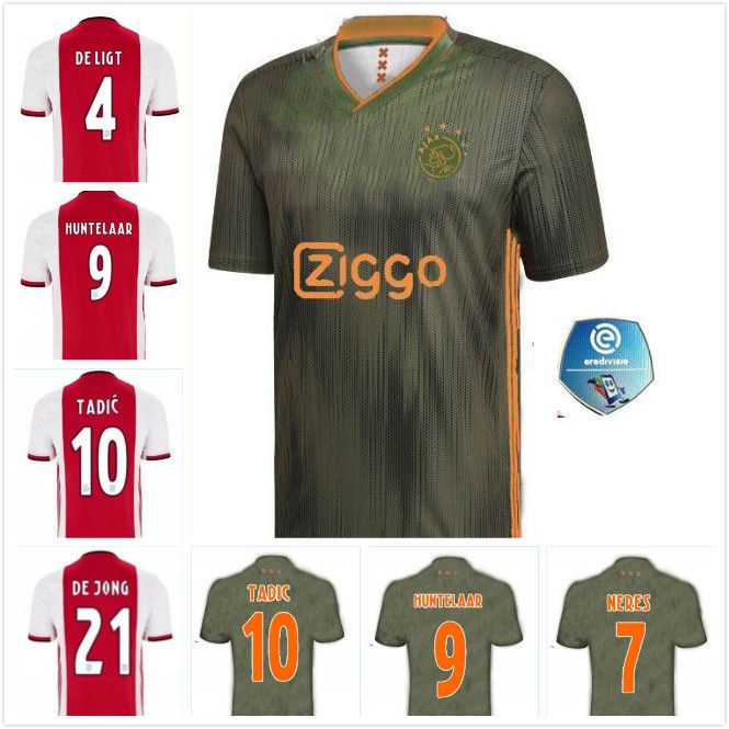 2019 2020 Ajax DE JONG TADIC 19 20 Camisetas De Fútbol Rojas Locales NERES  ZIYECH Tercero Fuera Camisetas De Fútbol Negras Ajax Camisas De Futebol DE  LIGT Por Xiebaoren1936, 12,28 € | Es.Dhgate.Com