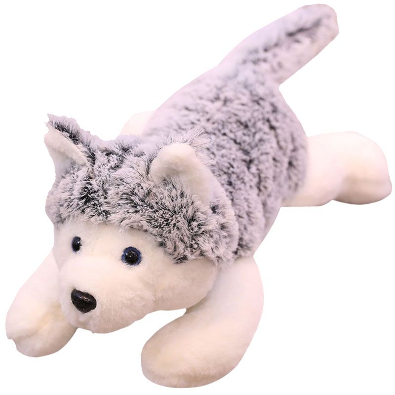 husky plush pillow