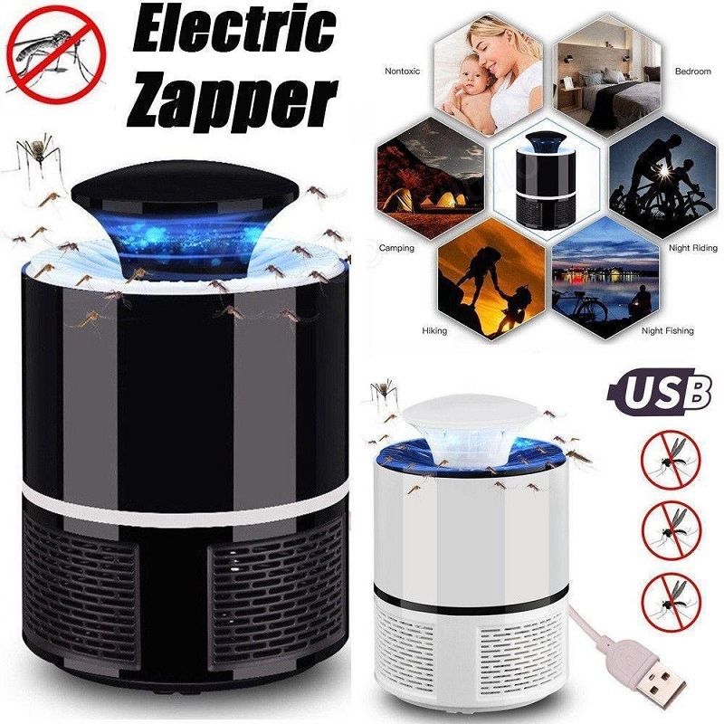 Electric Fly Bug Zapper Mosquito Insect Killer Indoor Pest Inhaled Trap Lamp US