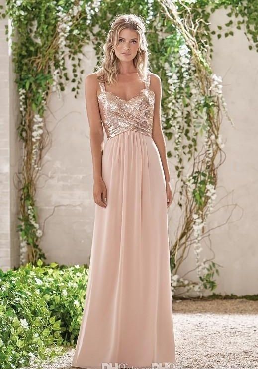 rose gold bridesmaid dresses cheap