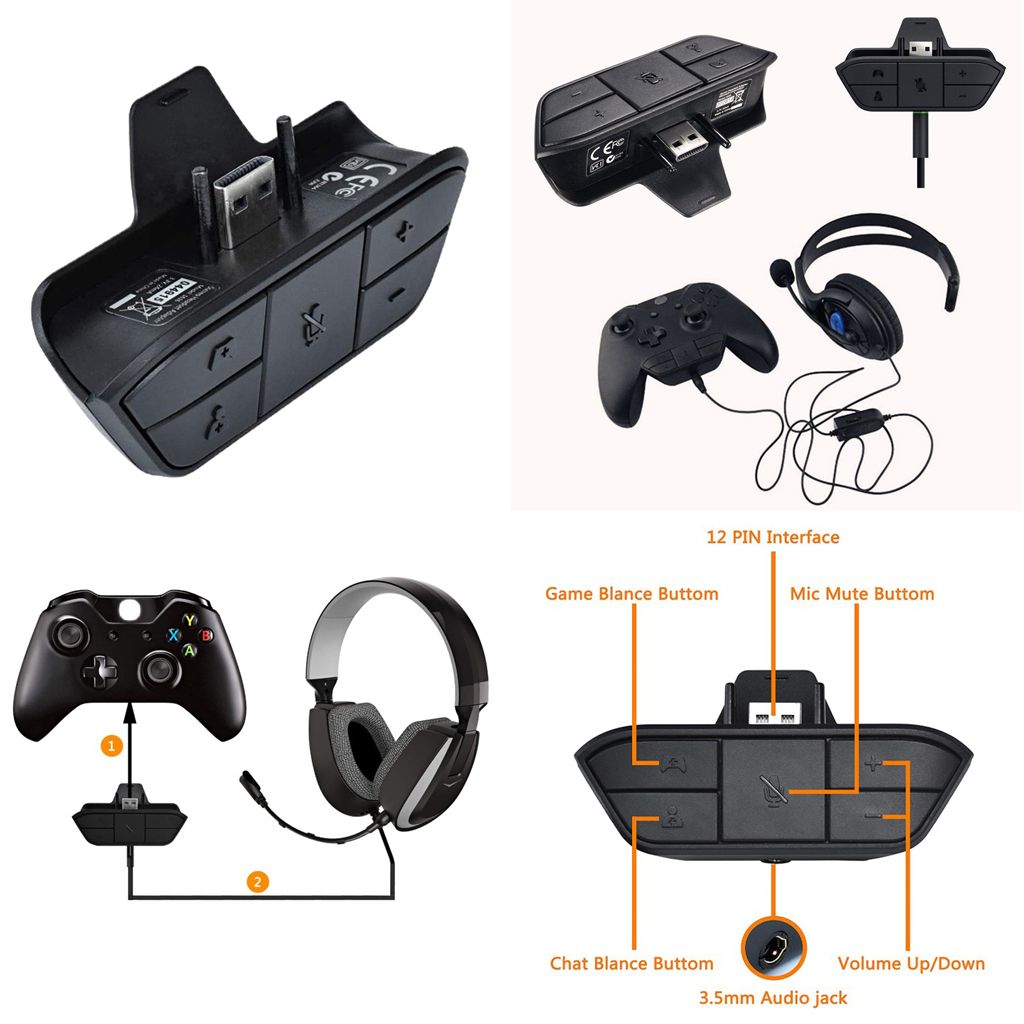 xbox one headset adapter game