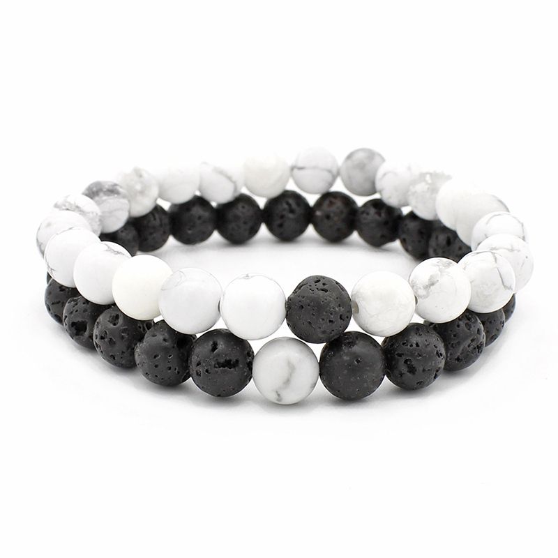Apila Pulseras De Cuentas De Piedra Natural Con Pulseras De Apila Pulseras De Cuentas De Piedra Natural Con Pulseras De