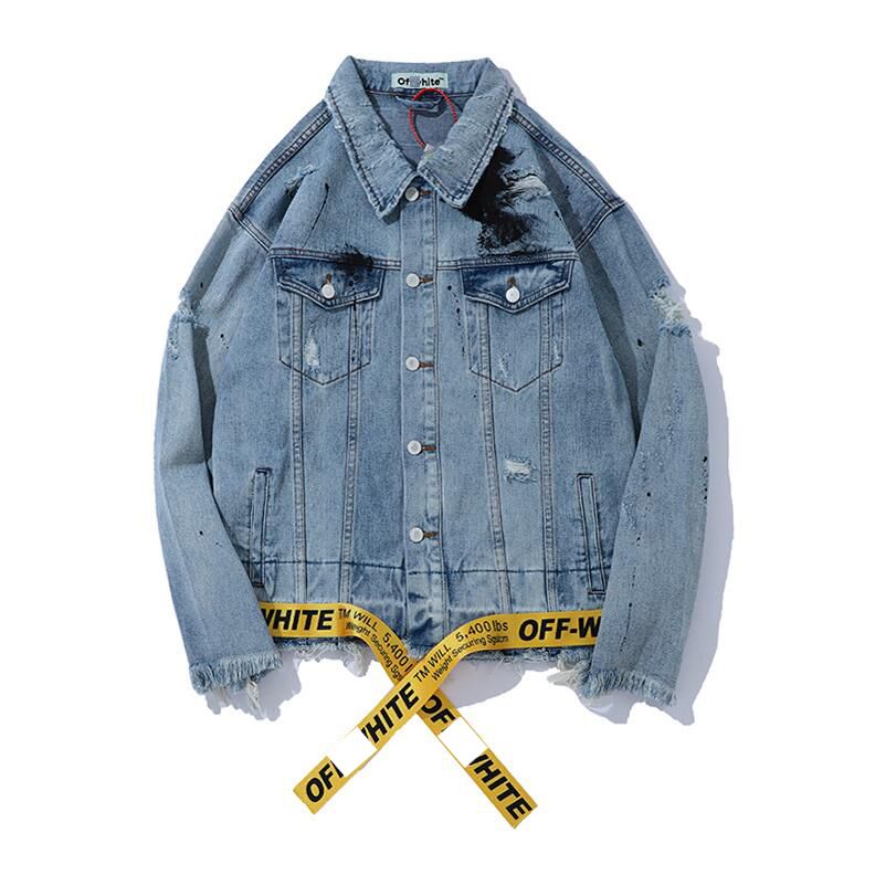 Compra De Los Hombres Del Diseñador Blancos Chaquetas De Mezclilla Hip Hop  Deportes Moda Sudaderas Con Capucha Calle Jogger Chaqueta De Mezclilla Para  Hombre Suéter Ocasional Hombre Mujer Pareja Prendas De Abrigo