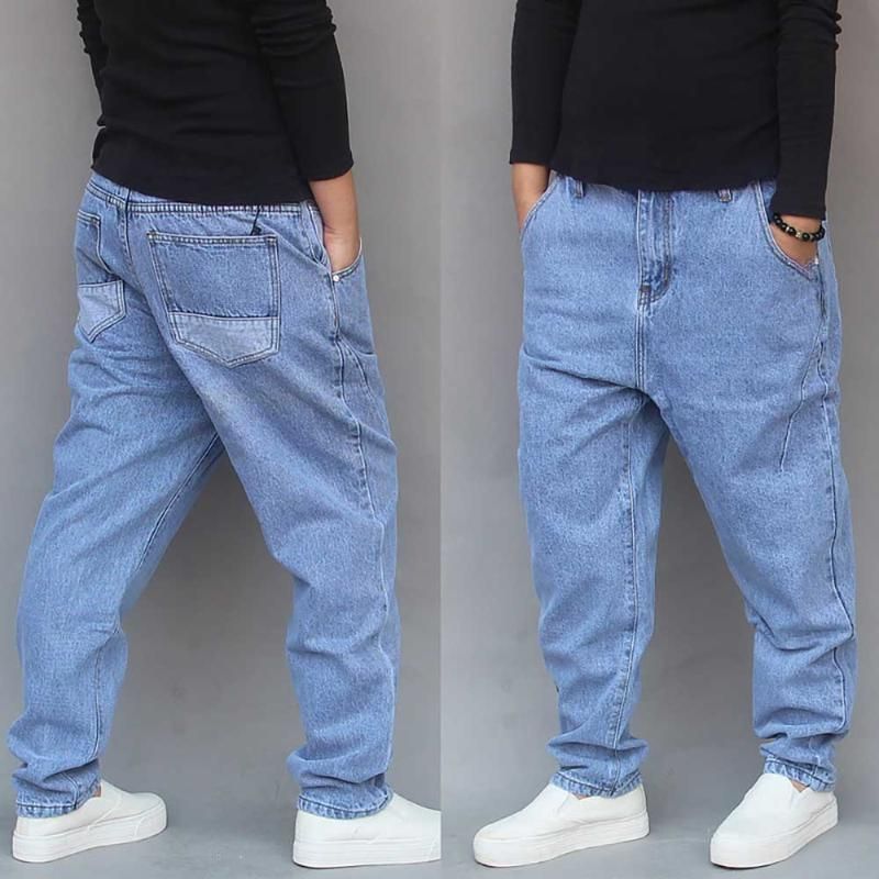 Compra Moda Streetwear Harem Los Pantalones Vaqueros De Los Hombres De Hip  Hop De Denim Jeans Holgados Pantalones Flojos Joggers Ropa Hombre Barato |  Entrega Rápida Y Calidad | Es.Dhgate