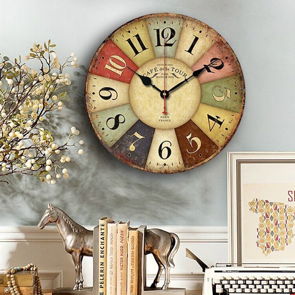 Utopia 12 Universal Non Ticking Wall Clock