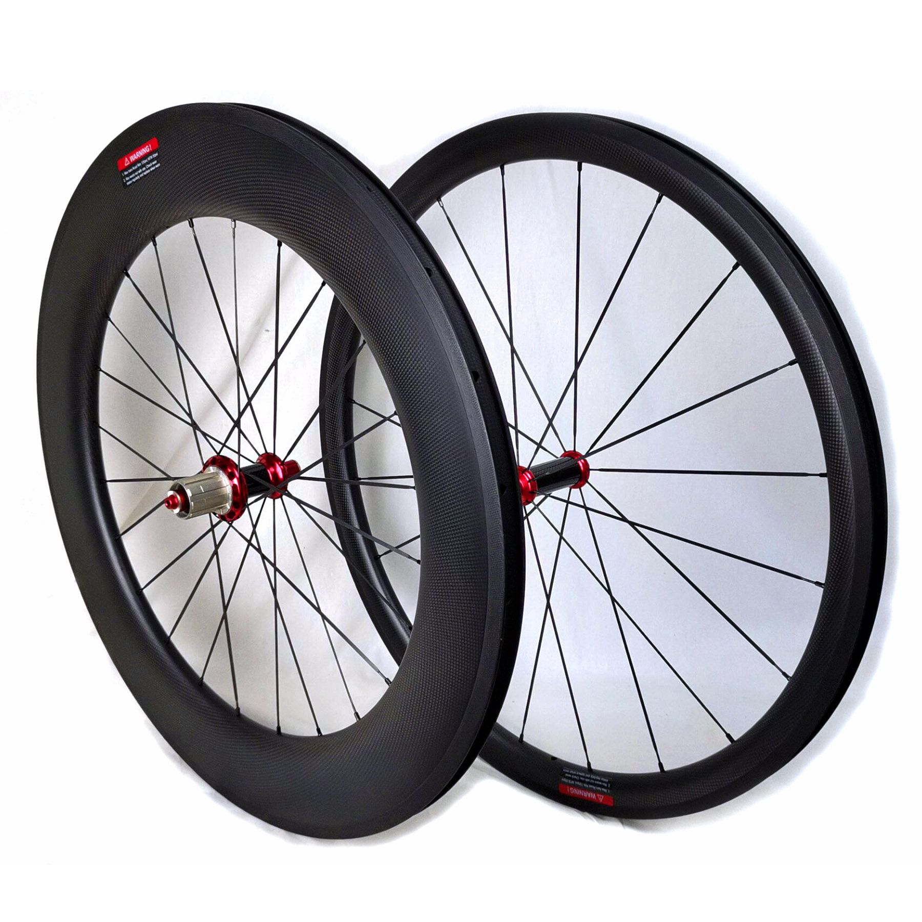 Carbon Fiber Bicycle Wheels Front 38mm Rear 90mm Clincher Tubular Road