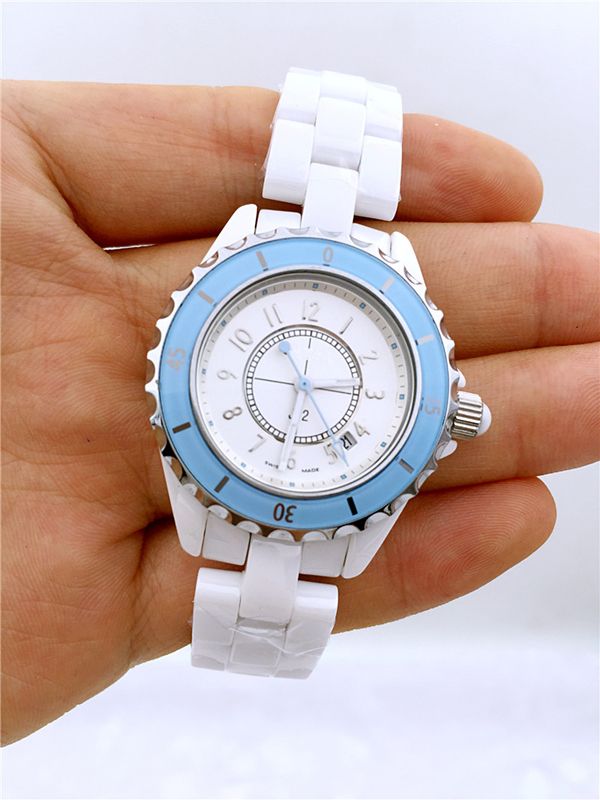 Para J12 cerámica pulsera de alta calidad de las mujeres de los hombres de 