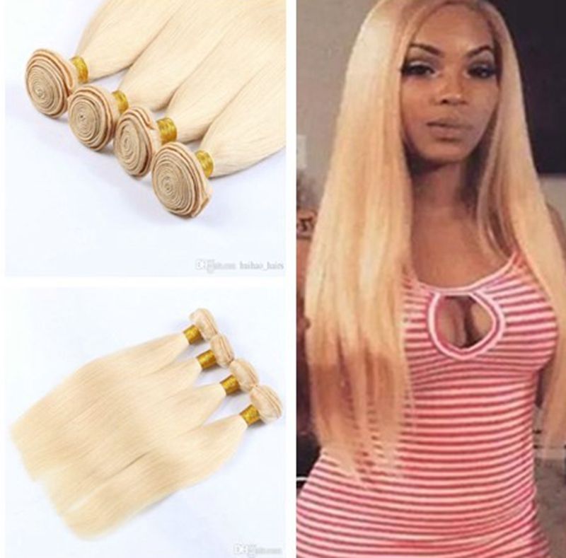 2019 Hot Selling Brazilian Virgin Hair 613 Bleach Blonde Hair