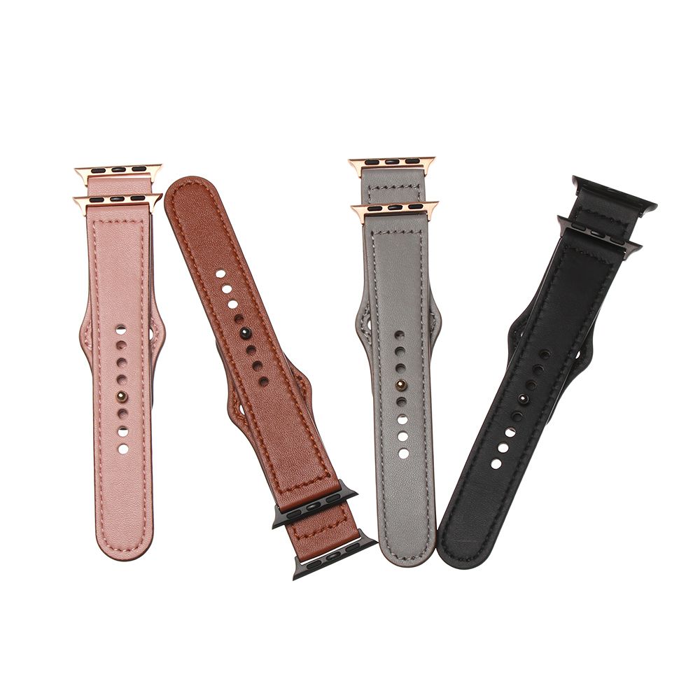Compra Correa Para Reloj De La Banda De Apple Genuino Lazo De Cuero 42mm  38mm Banda De Reloj Para IWatch 38/42 Mm 40 / 44mm 4/3/2/1 Accesorios  Pulsera Barato | Entrega Rápida Y Calidad | Es.Dhgate