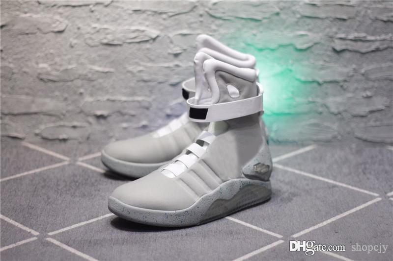 2018 Air Mag Sneakers Marty McFly Zapatos LED Volver Al Futuro Iluminar  Zapatos Gris Rojo Negro Resplandor En La Oscuridad Con Caja De Zapatos  Calidad Superior Por China5, 271,03 € | Es.Dhgate.Com