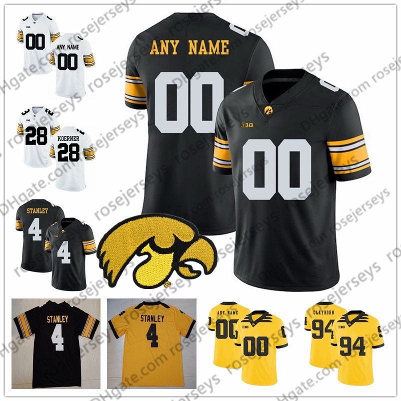 iowa hawkeyes jersey custom
