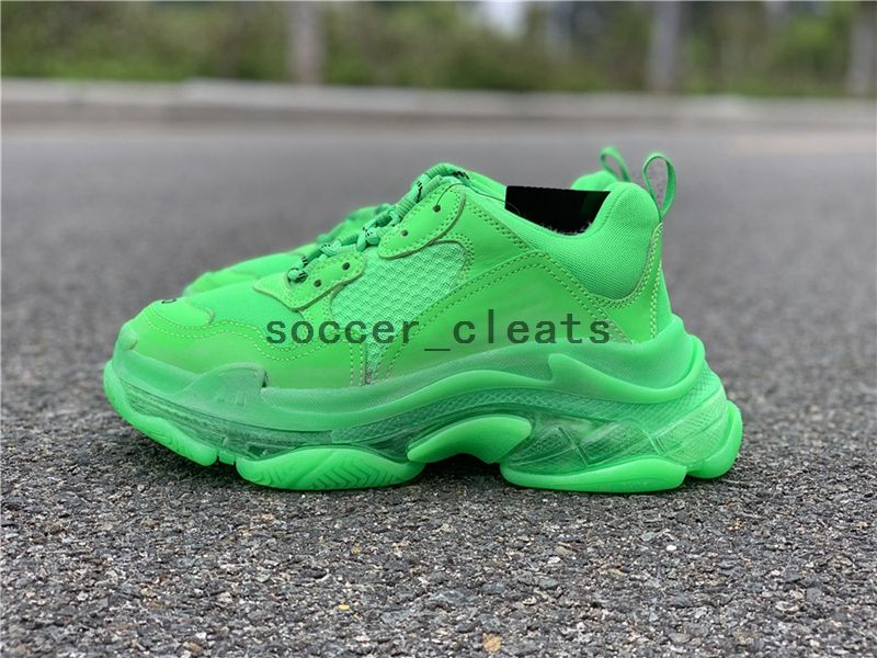 exposición Generador barbería 2019 Balenciaga Triple S Verde Sneakers casual zapatos BL triple s claro único cojín de aire exposición Generador barbería 2019 Balenciaga Triple S Verde Sneakers casual zapatos BL triple s claro único cojín de aire