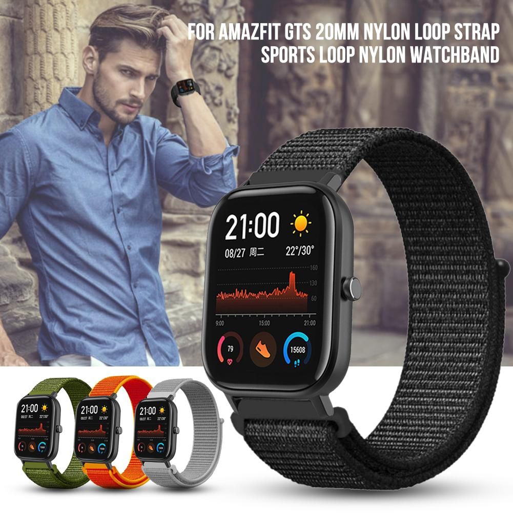 For Amazfit Gts Nylon Loop Strap mm Sports Loop Nylon Watchband For Amazfit Gts Smart Band Iwatch Leather Strap Leather Strap For Watch From Phonef1 11 45 Dhgate Com