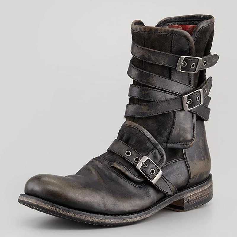 black buckle ankle boots uk
