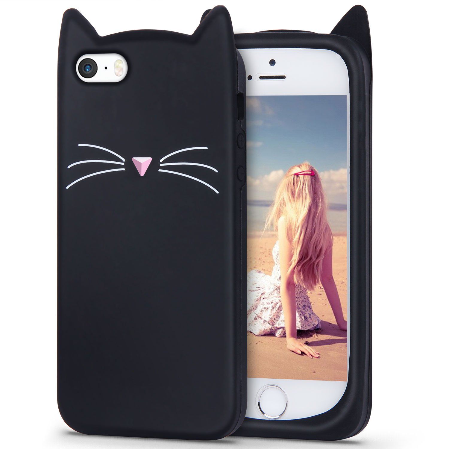 Capa De Silicone Para IPhone SE, Capa De Silicone Para IPhone 5s, Imikoko  Capa De Silicone Suave Para Iphone, Anti Risco E Imikoko Slim Fit Para IPhone  SE, BRAND Melhor Qualidade E