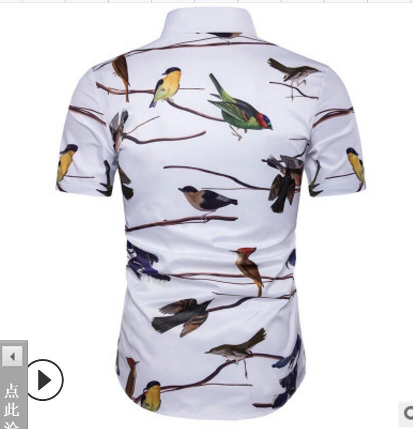 2019 19 New Type Men S Clothes Short Sleeved Shirts 3d Printing